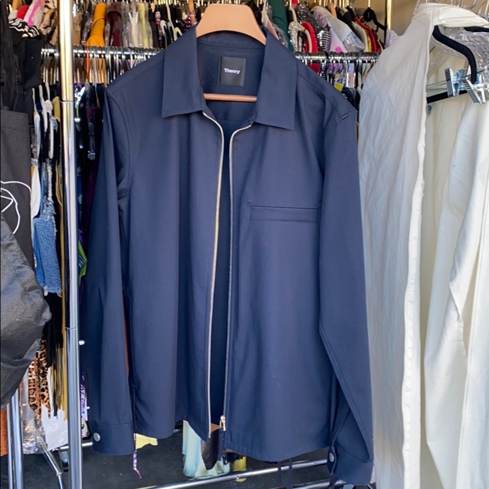 Theory Jacket in Navy, Mens Large NWOT- darker than photo - more navy blue-